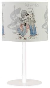 Dětská stolní lampa GIRLS VIBES 1xE27/60W/230V pr. 18 cm Paris