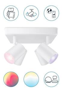 Philips Wiz Colors 8719514554559 IMAGEO stropní bodové svítidlo/spot 4xGU10 4x5W/345lm 2200-6500K+RGB bílá