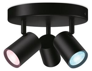 Philips Wiz Colors 8719514554535 IMAGEO stropní bodové svítidlo/spot 3xGU10 3x5W/345lm 2200-6500K+RGB černá