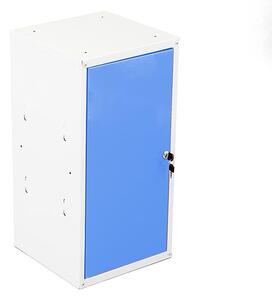 Uzamykatelná kovová skříňka Trestles SKM 350x350x700, modrá dvířka