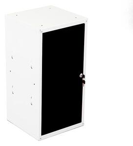Uzamykatelná kovová skříňka Trestles SKM 350x350x700, černá dvířka