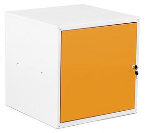 Uzamykatelná kovová skříňka Trestles SKM 450x450x450, žlutá dvířka