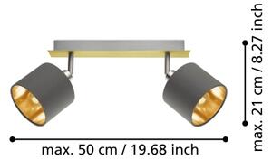 Eglo 97537 - Bodové svítidlo VALBIANO 2xE14/10W/230V