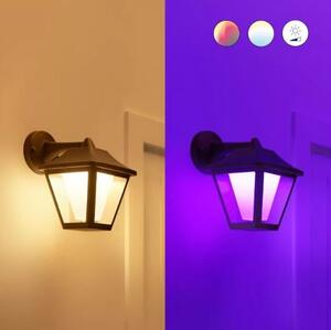 Philips Wiz Colors 8720169076181 Outdoor Wall light venkovní nástěnné svítidlo LED 9,5W/900lm 2700-5000K+RGB IP44 černá