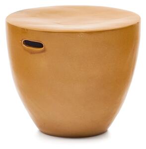 Keramický kulatý zahradní odkládací stolek ø 46 cm Mesquida – Kave Home