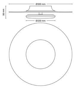 Philips 8720169195295 Garnet CL580 stropní svítidlo LED D500mm 40W/4400lm 4000K bílá