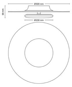 Philips 8720169195318 Garnet CL580 stropní svítidlo LED D500mm 40W/4400lm 4000K černá