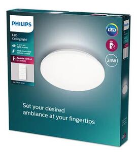 Philips 8720169196070 Izso CL620 stropní svítidlo LED D380mm 24W/2500lm 2700-6500K bílá, dálkový ovladač