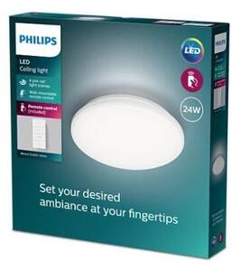 Philips 8720169196117 Wincel CL630 stropní svítidlo LED D395mm 24W/2500lm 2700-6500K chrom, bílá, dálkový ovladač