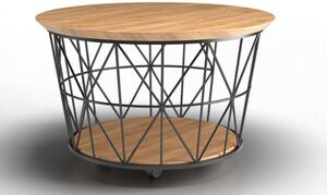 Konferenční stolek Soft z dubového dřeva