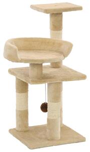Škrabadlo pro kočky se sisalovými sloupky 65 cm béžové 170609