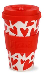 IDRINK Termohrnek, vzor srdce, 435 ml