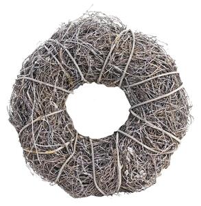 MOREX Věnec z větví P0584 – šedý přírodní věnec 25×10×25 cm (k dodekorování)