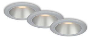 Briloner 7041-034-SADA 3x LED Koupelnové podh. svítidlo LED/4,9W/230V stříbrná BL1862