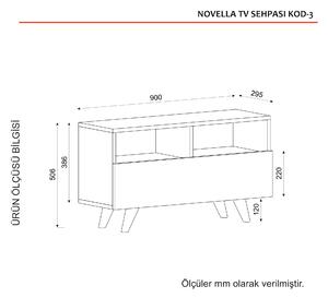 TV stolek/skříňka Noterdame K3 (Bílá + Ořech). 1071745