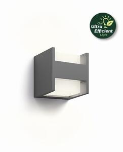 Philips 8720169263857 UltraEfficient Arbour Ultra Efficient venkovní nástěnné svítidlo LED 3,8W/2x400lm 2700K IP44 antracit
