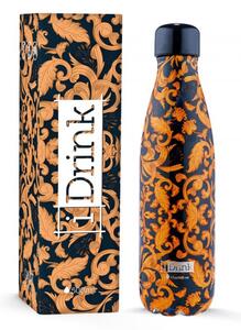 IDRINK Nerezová kovová termoláhev, vzor baroque, 500 ml