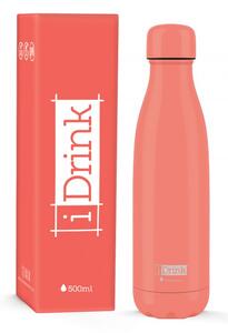 IDRINK Nerezová kovová termoláhev, vzor coral, 500 ml