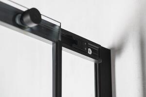 Polysan ALTIS LINE BLACK posuvné dveře 1370-1410mm, výška 2000mm, čiré sklo