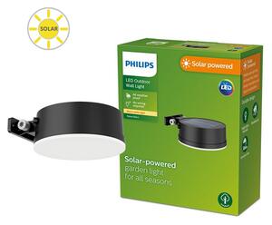Philips 8720169265622 Outdoor solar Vynce solární nástěnné svítidlo LED 1,5W/200lm 2700K IP44 černá