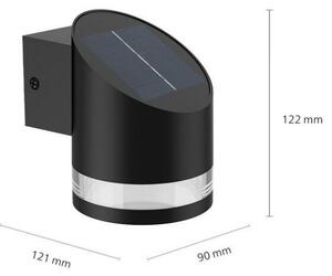 Philips 8720169265585 Outdoor solar Fyve solární nástěnné svítidlo LED 1,5W/200lm 2700K IP44 černá
