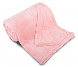 Deka z kolekce SLEEP WEEL. Přijemná deka z mikroflanelu ve světle růžové barvě. Rozměr deky je 150x200 cm