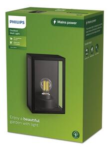 Philips 8720169266414 Outdoor Alzor venkovní nástěnné svítidlo 1xE27 IP44 černá