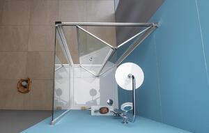 Polysan EASY LINE čtvercový sprchový kout 700x700mm, skládací dveře, L/P varianta, čiré sklo