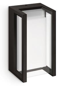 Philips 8720169266711 Outdoor Pyrona venkovní nástěnné svítidlo LED 12W/1500lm 2700K IP44 černá