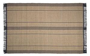 Oboustranný koberec z mořské řasy v černo-přírodní barvě 200x300 cm Brunilda – Kave Home