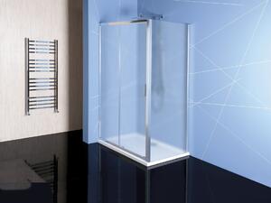 Polysan, EASY LINE sprchová boční stěna 900mm, sklo BRICK, EL3338
