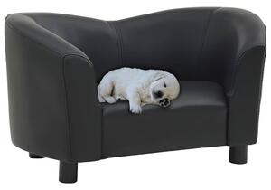 Pohovka pro psy černá 67 x 41 x 39 cm umělá kůže 170946