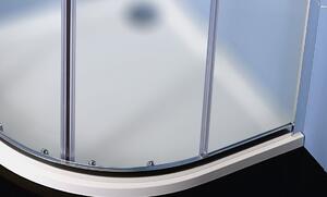 Polysan EASY LINE čtvrtkruhová sprchová zástěna 900x900mm, sklo BRICK