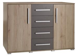 Komoda DIONE D03 Barva: Dub San Remo/Popel