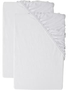Livarno® Sada žerzejových napínacích prostěradel, 90–100 x 200 cm, šedá, 2dílná (800011173)