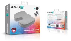 CONNECT IT CFH-5290-GY - Anatomický polštář na židli šedá