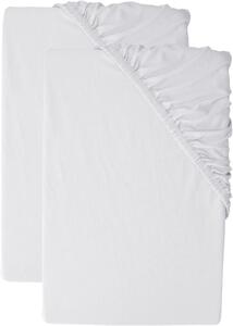 Livarno® Sada žerzejových napínacích prostěradel, 90–100 x 200 cm, šedá, 2dílná (800011173)