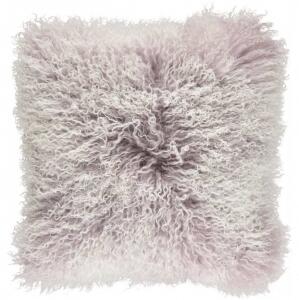 Natures Collection designové kožešinové polštáře Tibetan Sheepskin Snow Collection (60 x 60 cm)