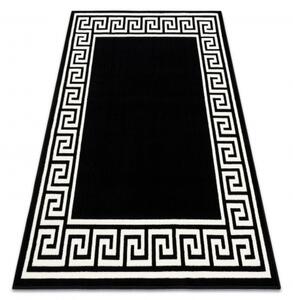 Weltom Kusový koberec BCF Morad GREK Klasický Řecký vzor černý bílý Rozměr: 140x200 cm