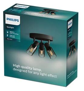 Philips 8720169299351 Palms stropní bodové svítidlo/spot D196mm 3xE14 černá, kouřová, ClickFix