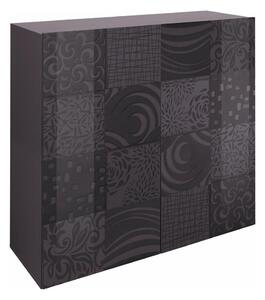 Komoda ARIA 121x111x43 cm antracit
