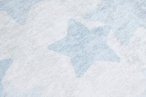 Makro Abra Dětský kusový koberec vhodný k praní BAMBINO 2723 Hvězdy hvězdičky pogumovaný krémový modrý Rozměr: 160x230 cm