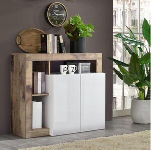 Komoda LENOR 108x93x42 cm bílá/javor