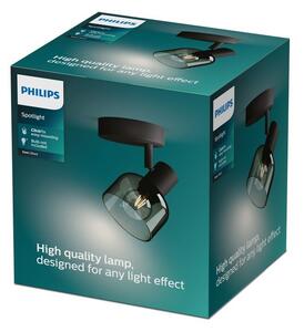 Philips 8720169299573 Sleet nástěnné bodové svítidlo/spot 1xE14 černá, kouřová, ClickFix