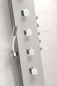 Polysan SOUL 200 termostatický sprchový panel nástěnný, 210x1500mm, aluminium