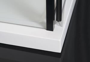 Polysan, ZOOM LINE BLACK čtvercová sprchová zástěna 900x900mm, čiré sklo, ZL5415B