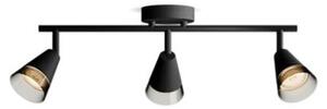 Philips 8720169300019 Cleft stropní bodové svítidlo/spot 3xGU10 černá, kouřová, ClickFix