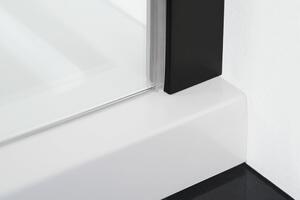 Polysan, ZOOM LINE BLACK sprchové dveře 1000mm, čiré sklo, ZL1310B