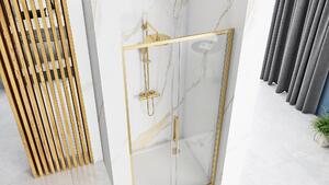 Rea Rapid Slide, posuvné sprchové dveře 1500 x 1950 mm, 6mm čiré sklo, zlatý profil, REA-K5617
