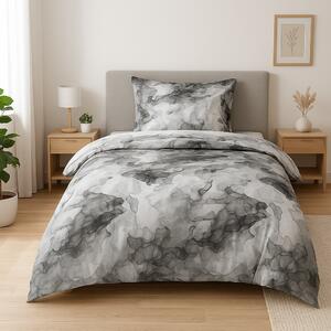 Jahu MyHouse Minerals šedý saténové bavlněné povlečení Rozměr: 1x 70 x 90 a 1x 140 x 200 cm
